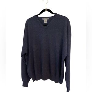 Men’s Roundtree & Yorke cashmere lambswool and angora sweater size L